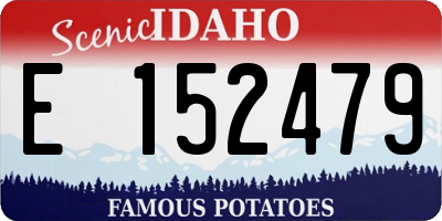 ID license plate E152479