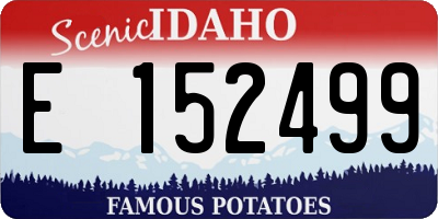 ID license plate E152499