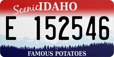 ID license plate E152546