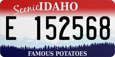 ID license plate E152568