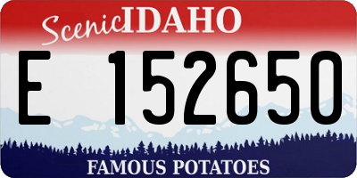 ID license plate E152650