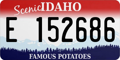 ID license plate E152686