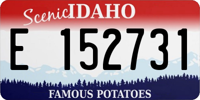 ID license plate E152731