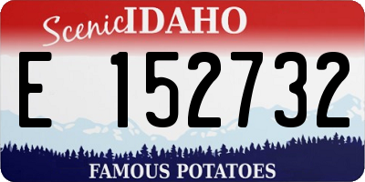 ID license plate E152732