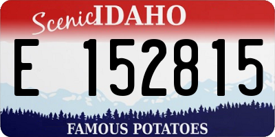 ID license plate E152815