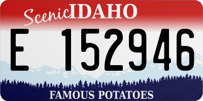 ID license plate E152946