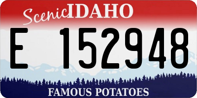 ID license plate E152948