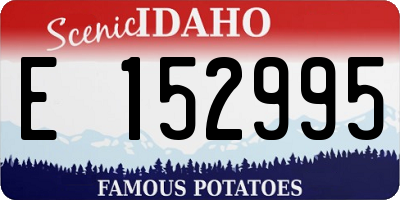 ID license plate E152995