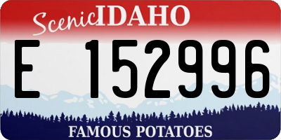 ID license plate E152996