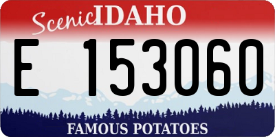 ID license plate E153060