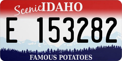 ID license plate E153282
