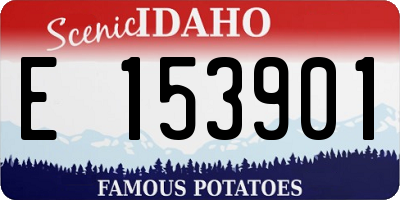 ID license plate E153901