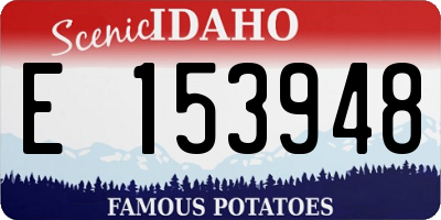 ID license plate E153948