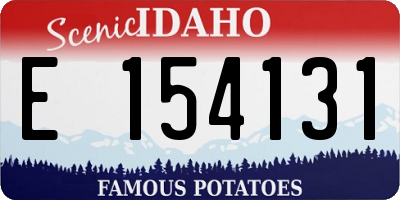 ID license plate E154131