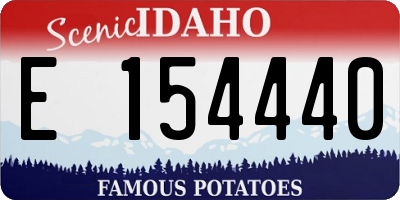 ID license plate E154440