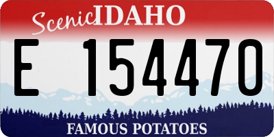 ID license plate E154470