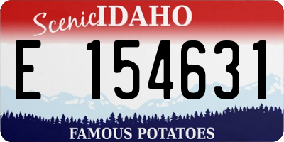 ID license plate E154631