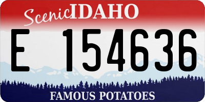 ID license plate E154636