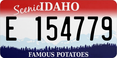 ID license plate E154779