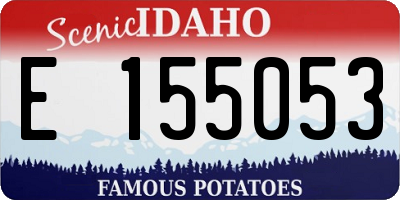 ID license plate E155053