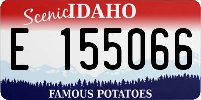 ID license plate E155066