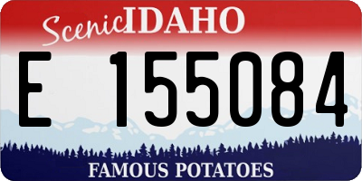 ID license plate E155084