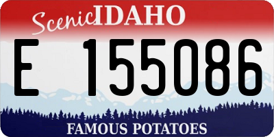 ID license plate E155086