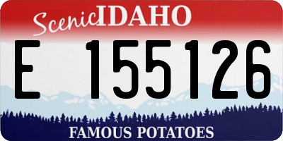 ID license plate E155126