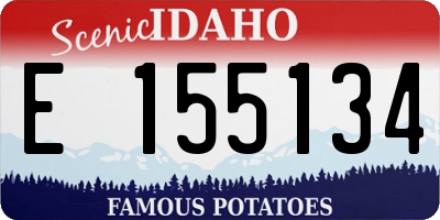 ID license plate E155134