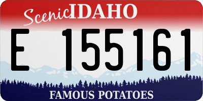 ID license plate E155161