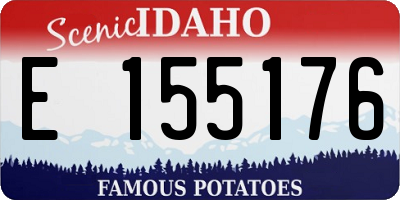 ID license plate E155176