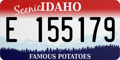 ID license plate E155179
