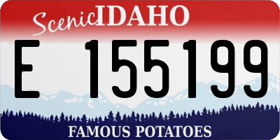 ID license plate E155199