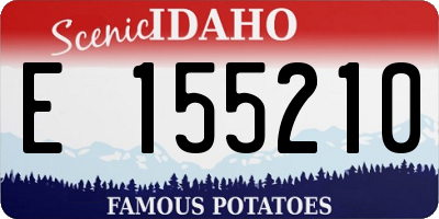 ID license plate E155210