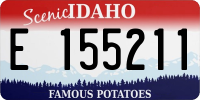ID license plate E155211