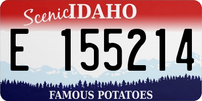 ID license plate E155214