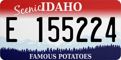 ID license plate E155224