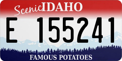 ID license plate E155241