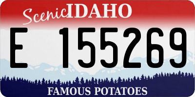 ID license plate E155269