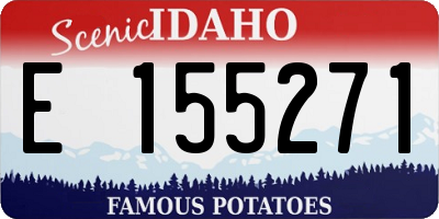 ID license plate E155271