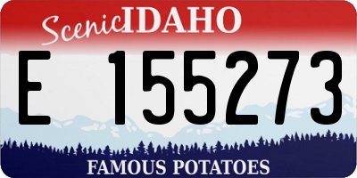 ID license plate E155273