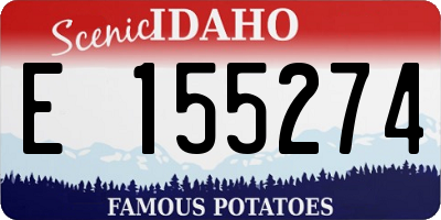 ID license plate E155274