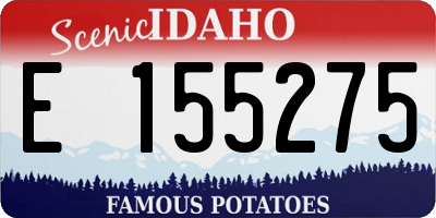 ID license plate E155275