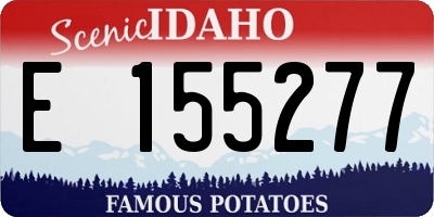 ID license plate E155277