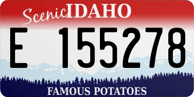 ID license plate E155278
