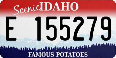 ID license plate E155279