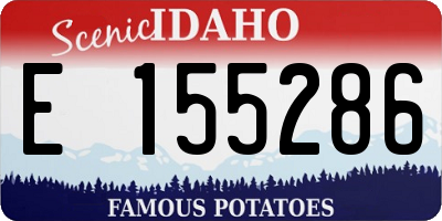 ID license plate E155286
