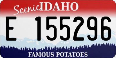 ID license plate E155296
