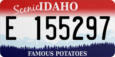 ID license plate E155297