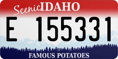 ID license plate E155331